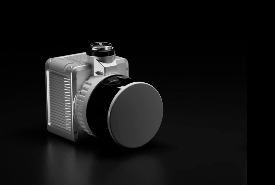 LiAir X3C precision UAV LiDAR sensor module on black background