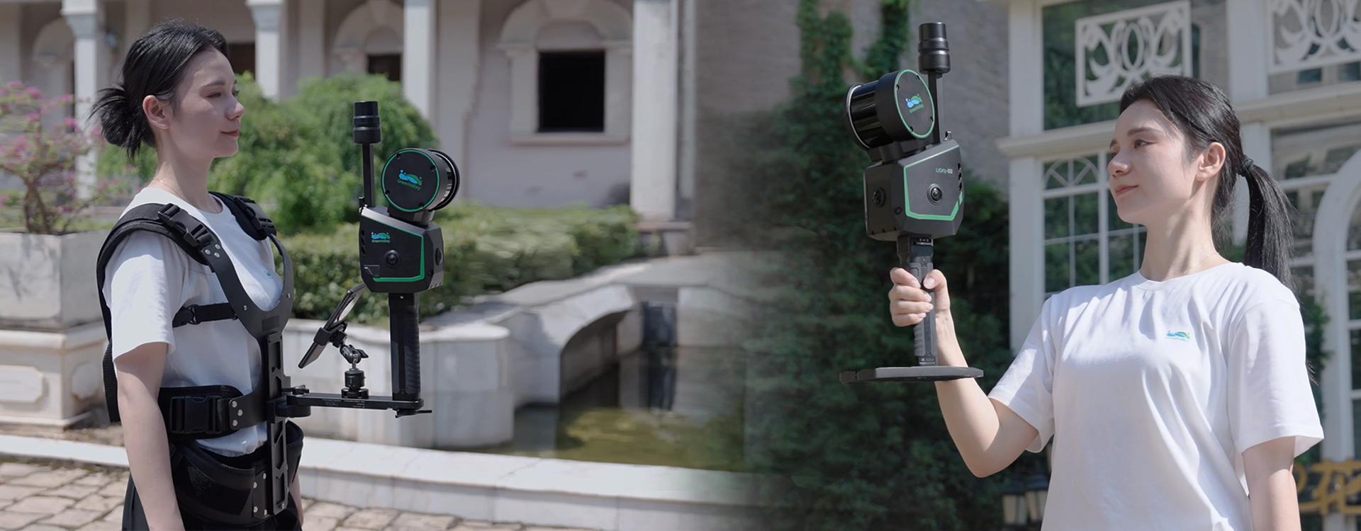 LiGrip 02 handheld and wearable SLAM LiDAR scanner in use